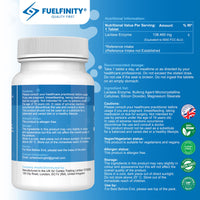 Efficient Lactase Tablets - 250 Days Supply - Lactose Intolerance Tablets 9000 FCC ALU High Strength - Aids in Lactose Digestion - FuelFinity® Excellent Manufacturing Standards (1 Pack)