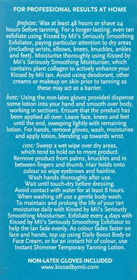 Mii Cosmetics | Kissed Effortlessly Easy Tanning Lotion | Hydrate Skin & Flawless, streak-fee tanning | Light 200ml