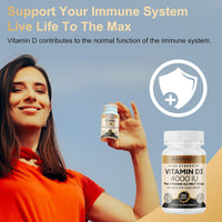 Ruderalex Vitamin D3 K2 High Strength 120 Tablets, Vitamin D3 4000 IU and K2 (MK7) 100mcg, Vegetarian