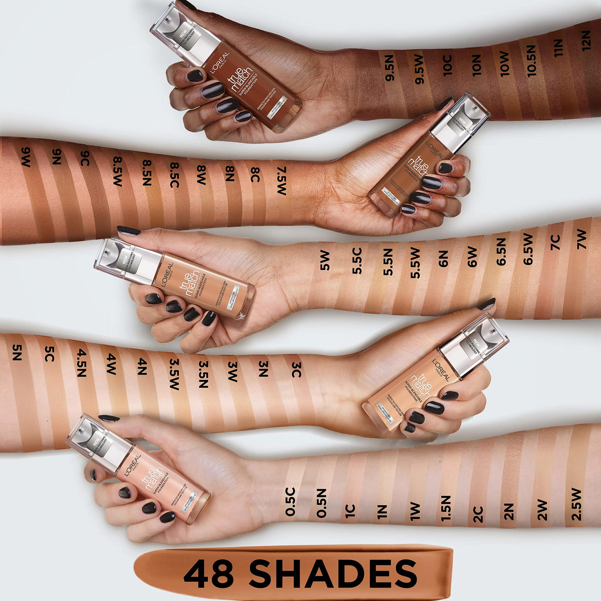 L'Oréal Paris L'Oreal Paris True Match Liquid Foundation, Skincare Infused with Hyaluronic Acid, SPF 17, Available in 40 Shades, 4N Beige, 30 ml