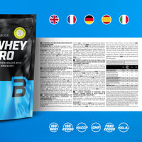 BioTechUSA Iso Whey Zero | Premium Whey Protein Isolate | Grass-Fed | Enzyme-Free | Sugar- and Gluten-Free, 500 g, Strawberry