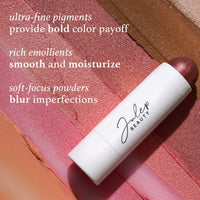 Julep Skip The Brush Cream to Powder Blush Stick - Passion Fruit - Blendable and Buildable Color - 2-in-1 Blush and Cheek Makeup Stick