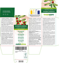 Ashwagandha or Indian Ginseng (Withania somnifera) Roots Naturalma - 150 g - 300 Tablets - Food Supplement - Natural and Vegan