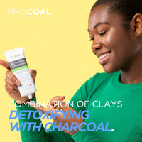 PROCOAL Charcoal Face Masks Skincare for Men and Women 70ml by Procoal - Clay Mask Targets Clogged Pores, Impurities, Toxins & Excess Oil, 100% Recyclable Packaging, Cruelty-Free - Made in UK