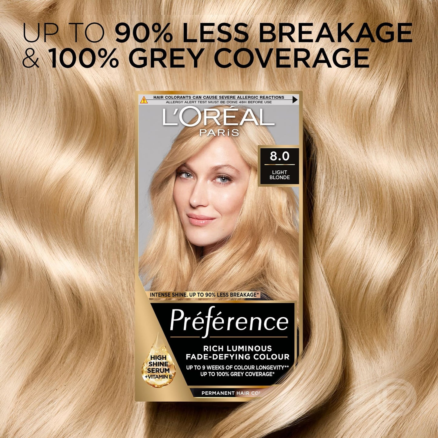 L'Oreal Paris Preference Hair Dye, Long Lasting Brilliance, Luminous Permanent Rich Hair Colour, Achieve radiant, Salon-Inspired Results Shade: 8, California