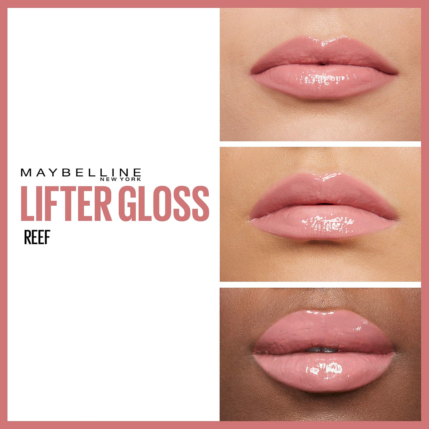 Maybelline New York Lifter Gloss, Plumping & Hydrating Lip Gloss with Hyaluronic Acid, 5.4 ml, Shade: 006, Reef