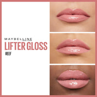 Maybelline New York Lifter Gloss, Plumping & Hydrating Lip Gloss with Hyaluronic Acid, 5.4 ml, Shade: 006, Reef