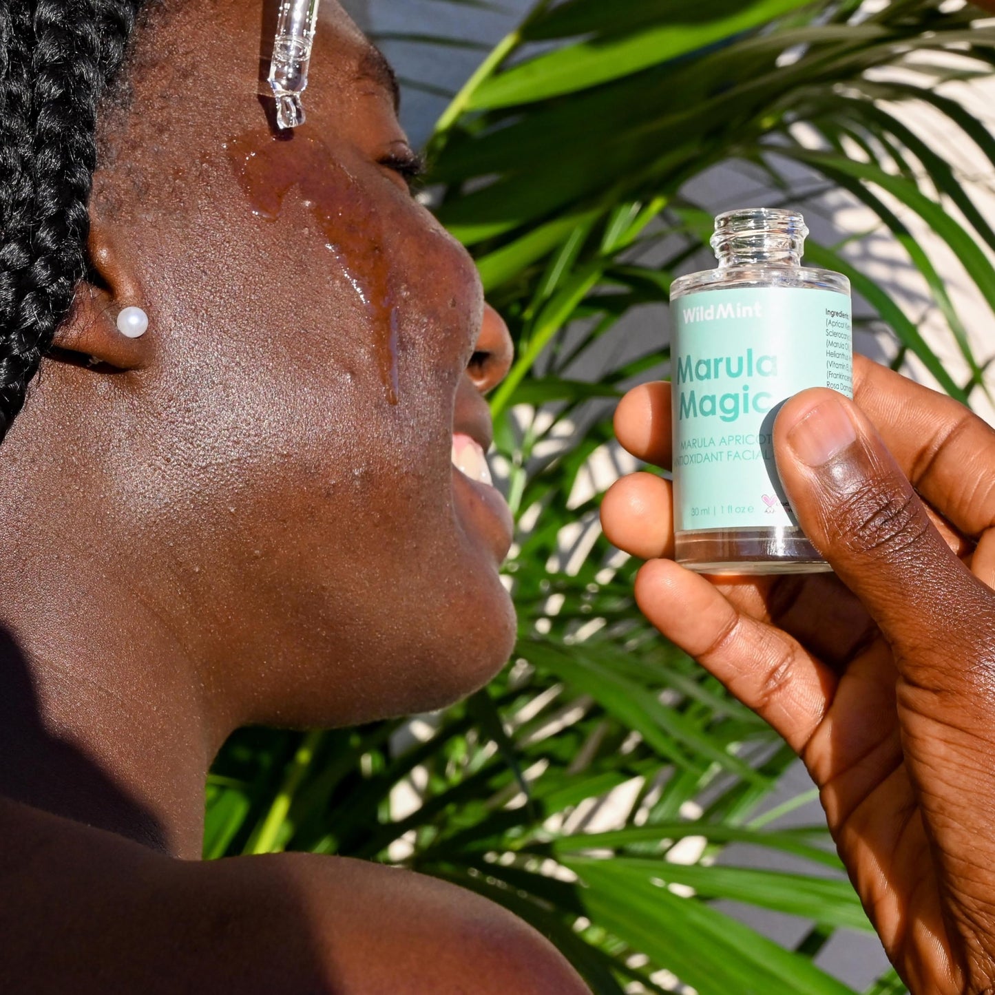 WildMint Marula Magic Natural Face Oil | Softening & Healing Marula Facial Oil for Sensitive, Dry, Mature & Menopause Skin | Reduces Redness & Irritation | UK Made Vegan & Cruelty-Free Skincare | 30ml