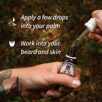 Mr Bear Family Natural Beard Oil for Men – Scented Beard Moisturiser Oil Contains Hydrating Jojoba + Argan Oils – Nourishing Mens Beards Softener for Healthier Hair Growth (Tikki Punch, 30ml)