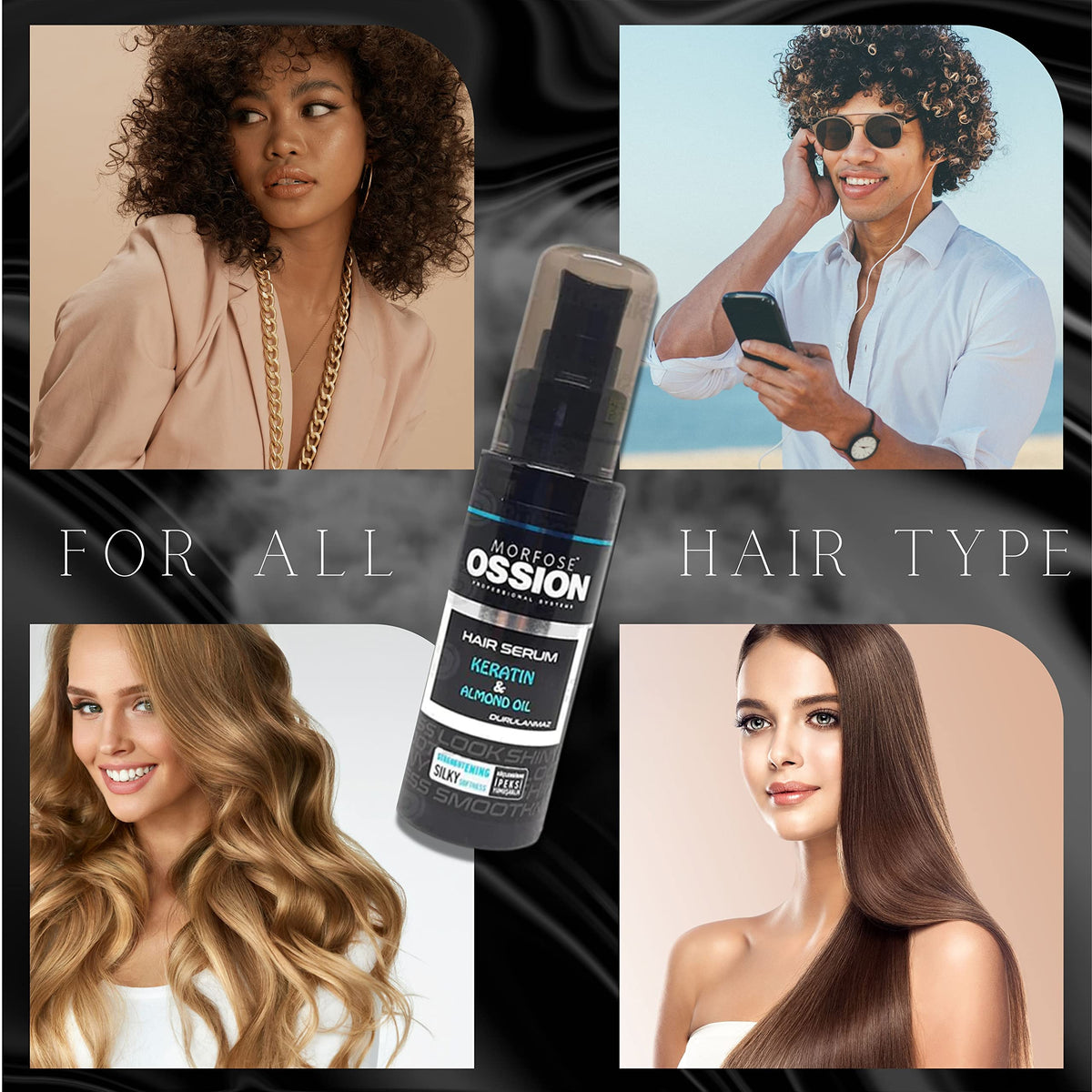 MORFOSE Morfose Ossion Hair Serum with Keratin And Almond Oil 75 ml