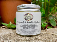 Skincare Botanics Organic & Natural Rosehip & Chamomile Eye Balm | Pure Plant Botanicals & Essential Skin Oils | Large 60 g. Glass Jar | Made in U.K.