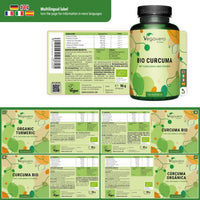 Vegavero Organic 5,600 mg Turmeric and Black Pepper Capsules High Strength | 162 mg Curcuminoid, 144 mg Curcumin and 10 mg Piperine | NO Additives, Lab-Tested | 120 Capsules