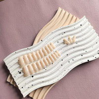 SXVME Light Nude False Nails Long Square, Acrylic Press on Nails Long Medium Coffin, Glossy Gel Fake Nails Press on, Natural Solid Color Square Tip Nails Stick on Nails For Women Daily Wear, 24 Pcs