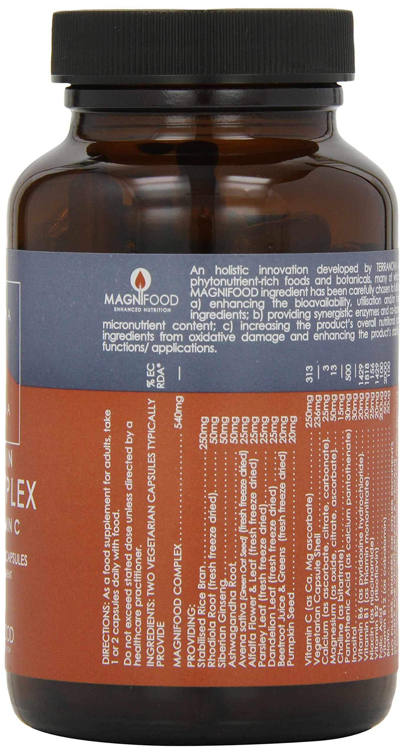 TERRANOVA B Complex With Vitamin C Capsule- 100 Vegicaps