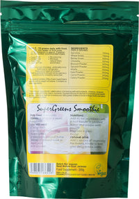 Veganicity SuperGreens Powder : Green Superfoods General Health & Well-Being Supplement : 200g, in a recycleable Pouch