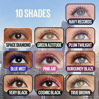 Maybelline Purple Mascara, Lash Sensational Sky High Volumizing & Thickening, Eyelash Lengthening, Flake-Free Formula, Washable Coloured Mascara, Full Volume Mascara, Colour: Plum Twilight
