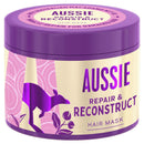 Aussie Reconstructor Hair Mask 300ml to Revive and Moisturise Dry and Damaged Hair, Leaving it Smooth and Soft. Infused with Australian Macadamia Nut Oil. Vegan and Cruelty-Free