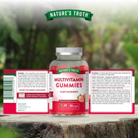 Nature's Truth Multivitamins for Kids - 60 Vegan Gummies - 14 Key Nutrients - One-a-Day Formula - Natural Strawberry Flavour