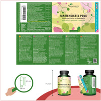 Vegavero Artichoke Leaf Extract Complex | 120 Capsules | HIGH DOSE 80% Silymarin | Liver Detox | NO Additives | Vegan