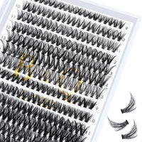 B&Qaugen B&Q Lash Clusters 30D+40D-D-9-16MIX Lash Individual Lashes 280 Clusters Extensions DIY Eyelash Extensions at Home (30D+40D-D-9-16mix)