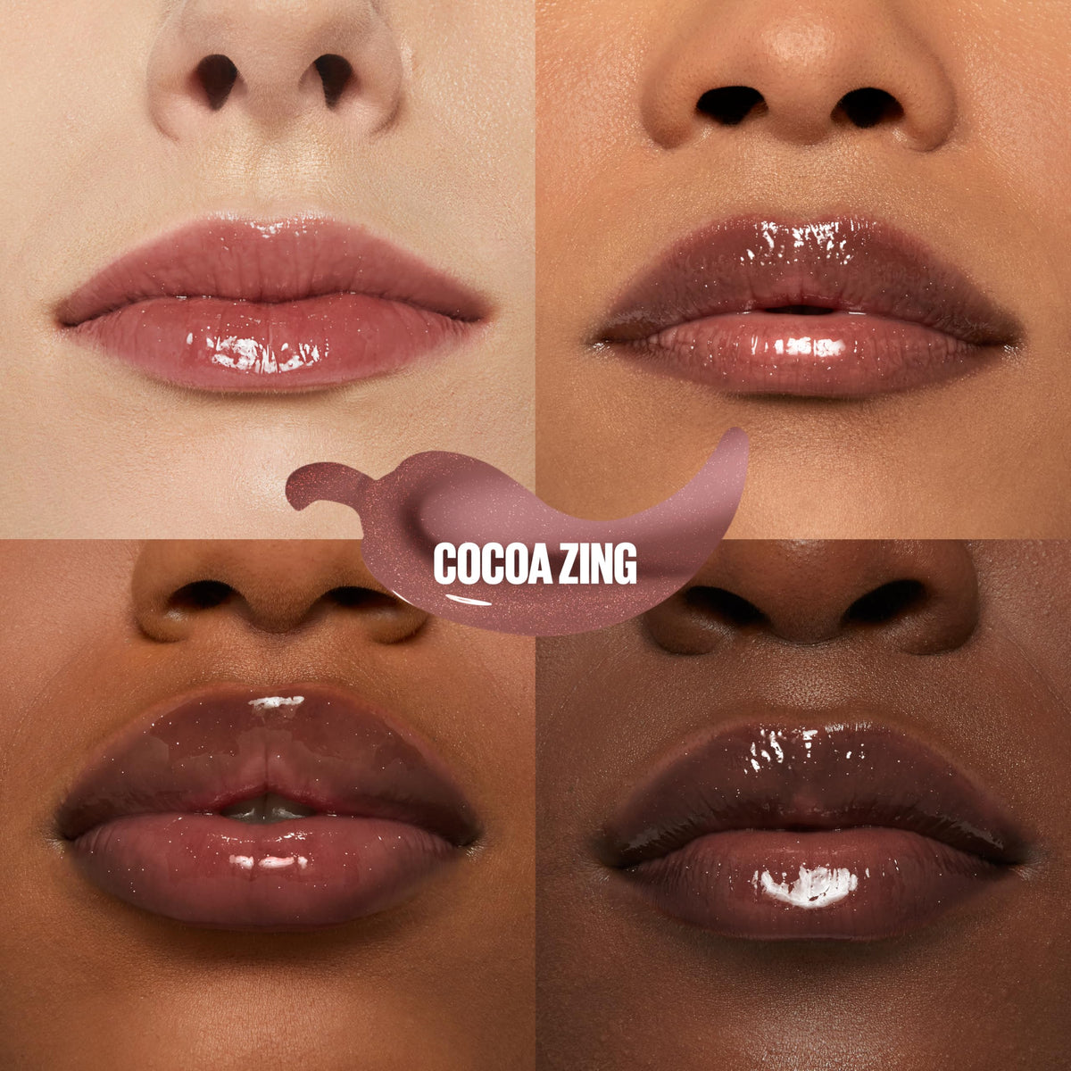Maybelline New York, Lifter Plump Lip Gloss, Lasting Plump, Heated Formula with Hyaluronic Acid and Chilli Pepper, XL Wand, Vegan Formula, Shade: 007 Cocoa Zing