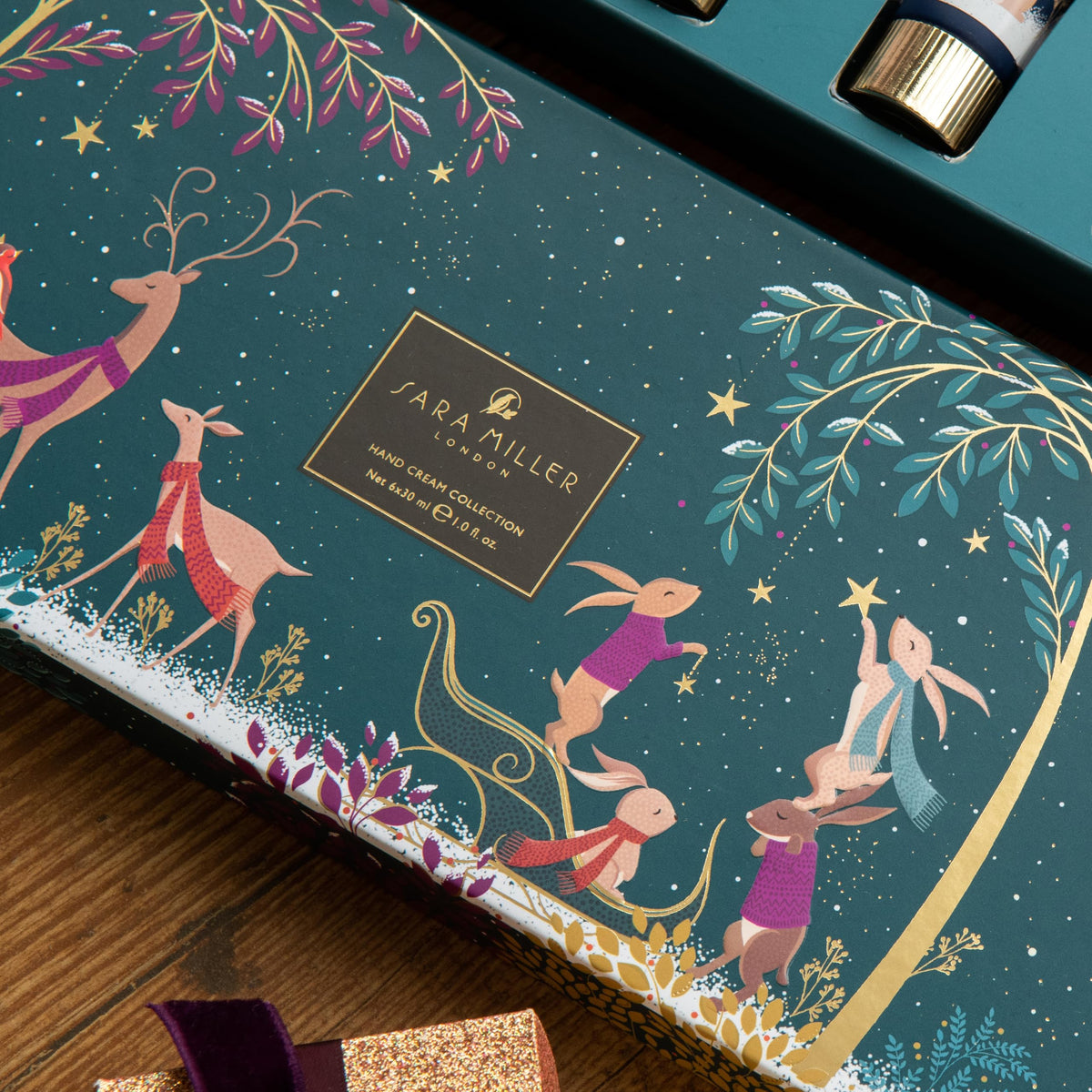 Sara Miller London | Fragranced Hand Cream Collection Set x6 30ml | Travel Size & Vegan Friendly | Beauty Gift For Her | Christmas Present & Stocking Filler