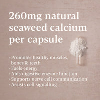HIGHER NATURE Higher Nature - Icelandic Seaweed Calcium - True Food® - 260mg Natural Source - Clinically Proven Calcium Supplement - Supports Bones, Teeth & Digestive Enzyme Function - Dairy Free - 60 Capsules