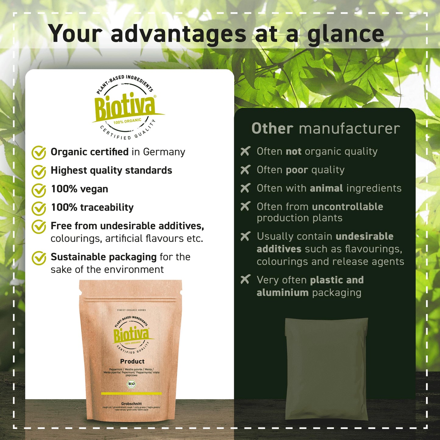 Biotiva Psyllium Husk Powder Bio 500g - Ground - Food Quality - Psyllium - Rich in Fibre - Bottled and Controlled in Germany