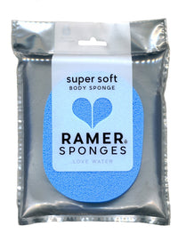 RAMER Ramer Shower Sponge - Super Soft Body Sponge Small (Blue)