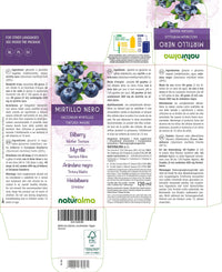 Bilberry or European Blueberry (Vaccinium myrtillus) Fruits Alcohol-Free Mother Tincture Naturalma - Liquid Extract Drops 120 ml - Food Supplement - Vegan