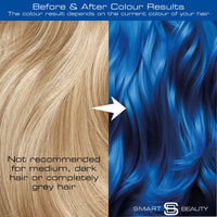 Smart Beauty Smart Colour Semi-permanent Electric Blue Hair Dye x 3