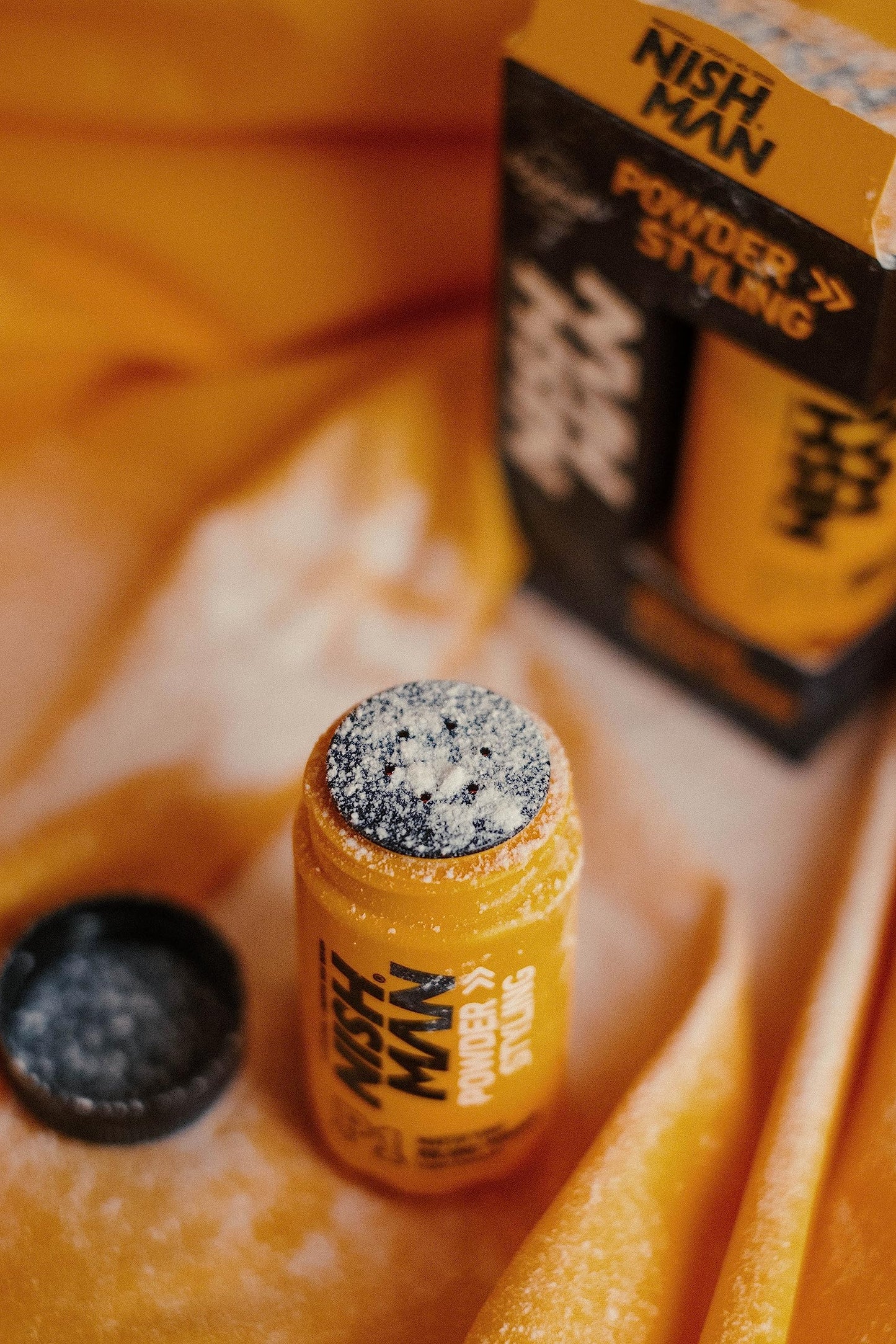 NISHMAN Hair Volume Powder, 20 gr | Light Control | Natural Matte Look | Hair Styling Powder Men | Hair Texture Powder Wax | Texturising, Volumising Hair Powder Men (P1 Volume Powder)