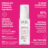 SVR SENSIFINE Cooling Aqua-Gel Cream for Hypersensitive, Irritated and Dry Skin, 40 ml