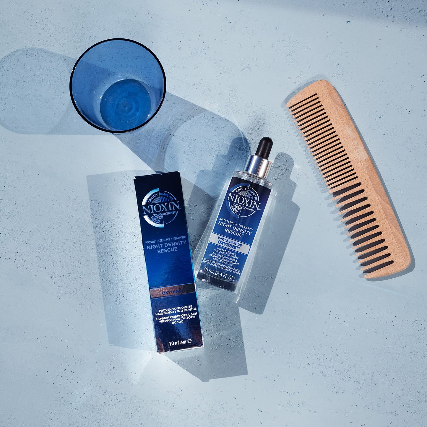 Nioxin Night Density Rescue Overnight Leave-in Hair Treatment, Antioxidant Hair Serum for Hair Density and Hair Thickness, Hair Thickening Treatment for Thinning Hair 70ml