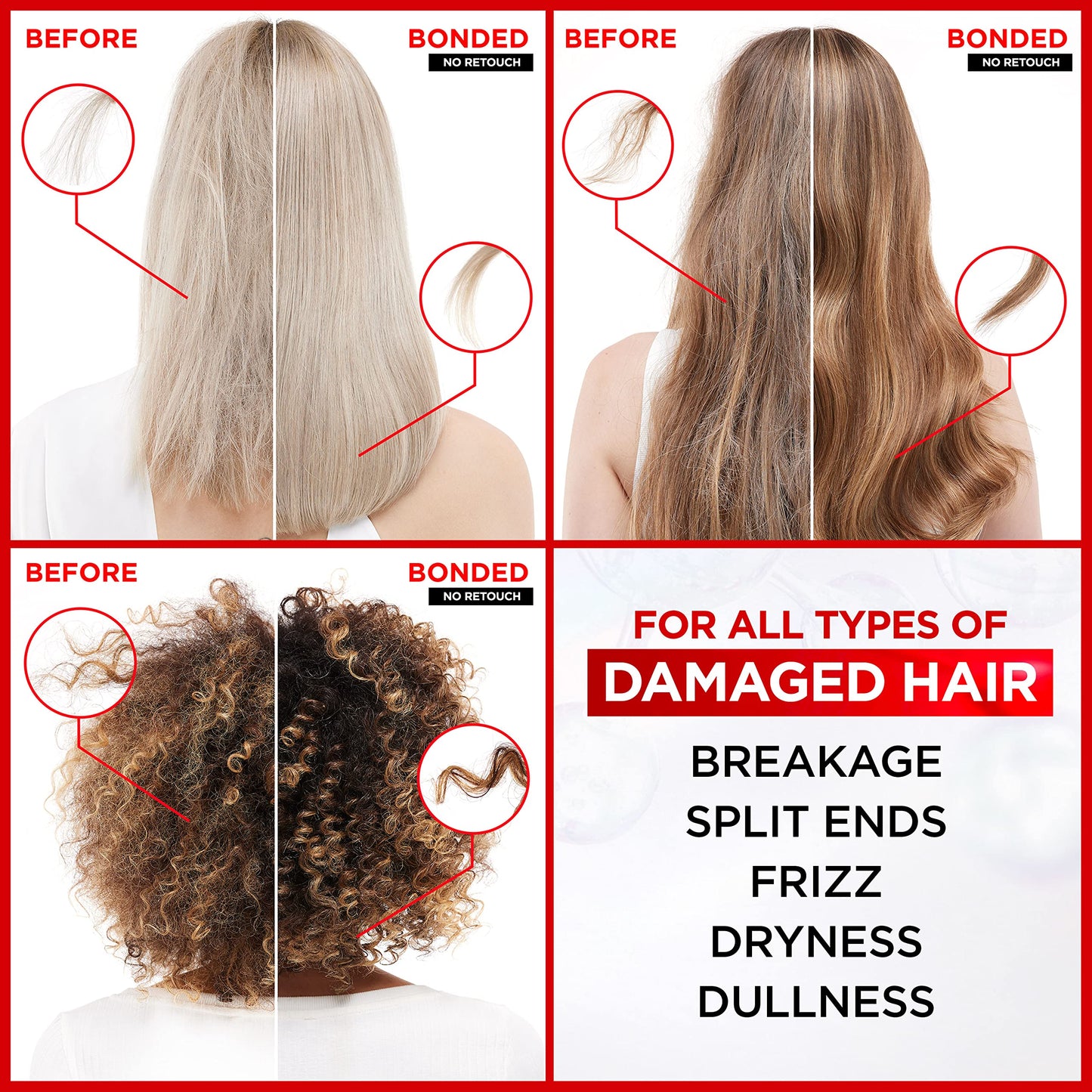 L'Oreal Paris L'Oréal Paris Elvive Bond Repair Pre-Shampoo Treatment – Intensive Hair Repair for Damaged Hair with Citric Acid Complex – 90% More Shine & Strength Restoration