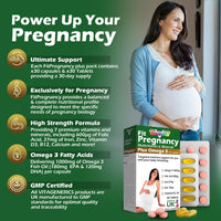 VitaGenerics VITAGENERICS FitPregnancy Multivitamin & Minerals Plus Omega 3, 30 Tablets Plus 30 Capsules, with Zinc, Iron & B Vitamins, Made in UK