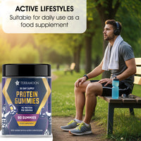 TERRAMOON Protein Gummies, 9g Protein Per Serving, 90 Gummies, 30-Day Supply with BCAA and Electrolytes