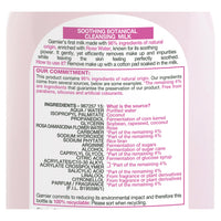 Garnier Natural Rose Water Cleansing Milk Sensitive Skin 200ml (Packaging may vary)