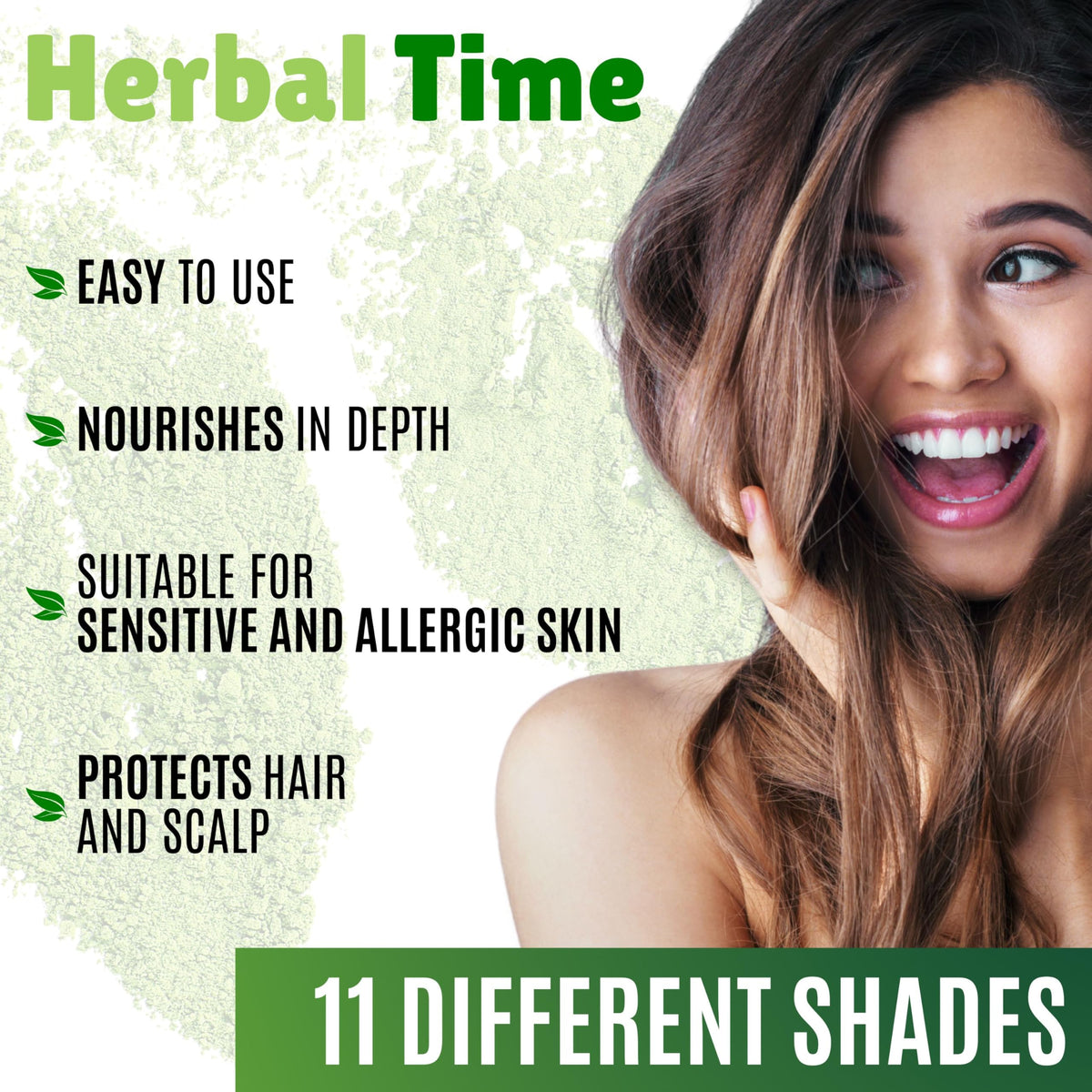 Herbal Time Henna Natural Color Silver Blonde Nº 1 | Henna Coloring Cream with Nettle Extract | Gray Hair Cover | Temporary Color Dye | Ammonia Free, Sulfates Free, Parabens Free | 75 ml