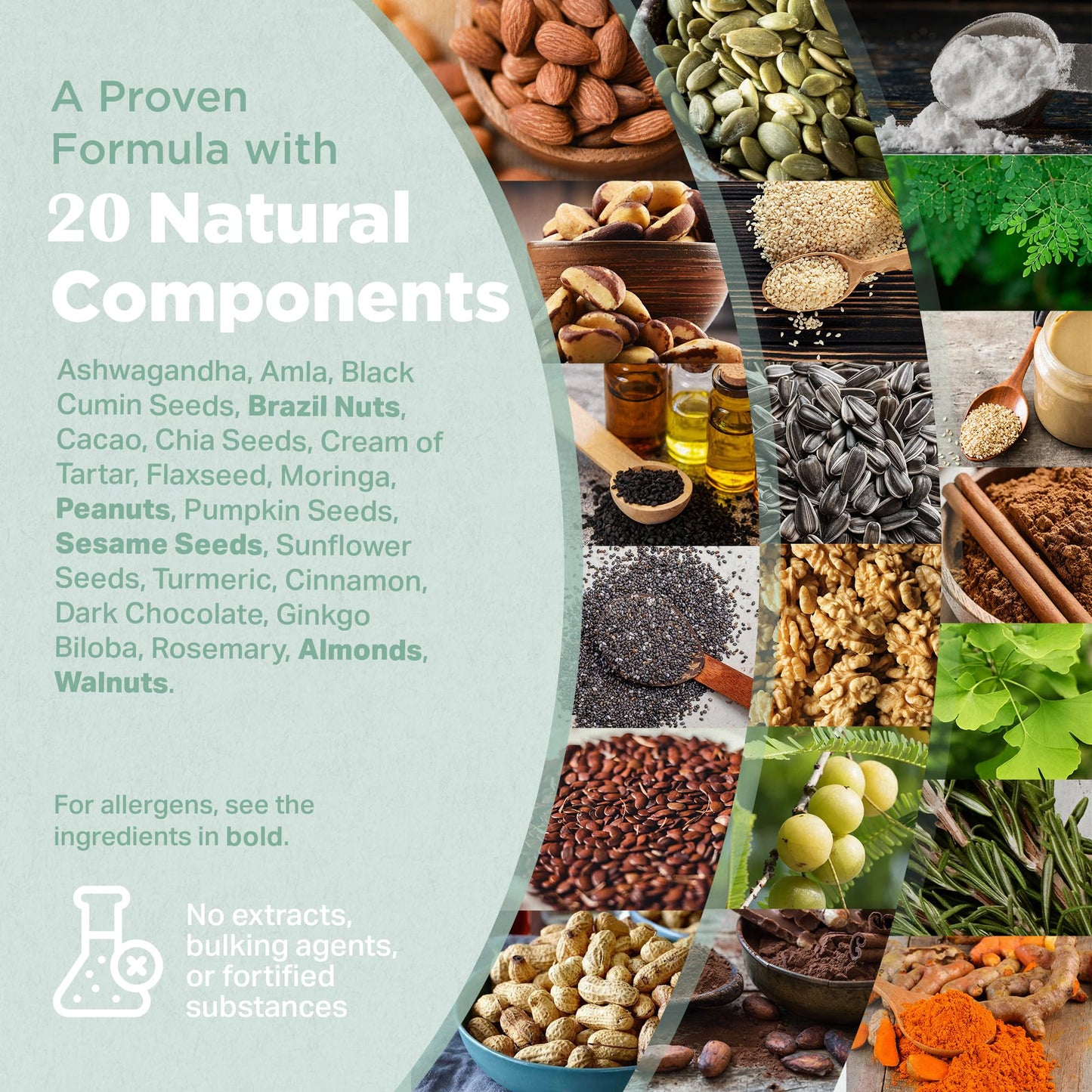 STRENGTH & SPICES100% Natural Vegan Food Supplements Strength & Spices Anxiety & Sleep Support, Anxiety Relief Supplement, Ashwagandha Capsules with 20 Powerful Ingredients, Plant-Based Formulation for Mood and Immune Boost, 1000mg, 60 Capsules