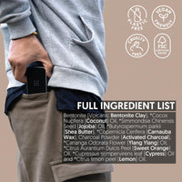 LOW-KEY® Hair Clay Wax Firm Hold | Matte Texture | 100% Natural & Organic Certified | Adds Volume on Dry Hair, Firm Hold on Damp Hair | Vegan & Plastic-Free | For Men & Women | 40 ml