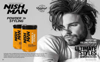 nishman NISHMAN Hair Volume Powder, 20 gr | Ultra Hold | Natural Matte Look | Hair Styling Powder Men | Hair Texture Powder Wax | Texturising, Volumising Hair Powder Men (P5+ Ultra Hold)
