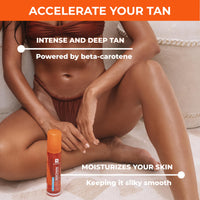 BYROKKO Shine Brown Beta Carotene Tanning Oil (150 ml), Sunbed Tanning Accelerator oil in Sunbeds & Outdoor Sun, the Ultimate Tan Maximiser Oil For a Flawless Tan and Glowing Skin