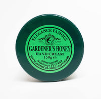 Gardeners Honey Hand Cream 150g Recommended by BBC Gardeners World 2024 by Elegance Natural Skin Care Multi Award Winning. Replenishing Handcream for Dry Rough Working Hands and Split Fingers.