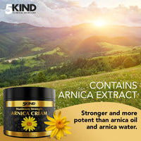 5KIND CLINICAL SKINCARE 5kind Extra Strong Arnica Cream Massage Lotion 300ml - Fast Acting Arnica Cream for Bruising and Swelling - Intensive Arnica Montana Extract Bruise Cream - Natural Muscle Cream for Muscles & Joints