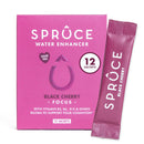 Spruce Sugar-Free, Low Calorie Water Enhancer With Ginkgo Biloba – Antioxidant – Supports Cognition, Focus & Memory, Hydration Powder With Vitamins & Minerals - Black Cherry, 12 Sachets