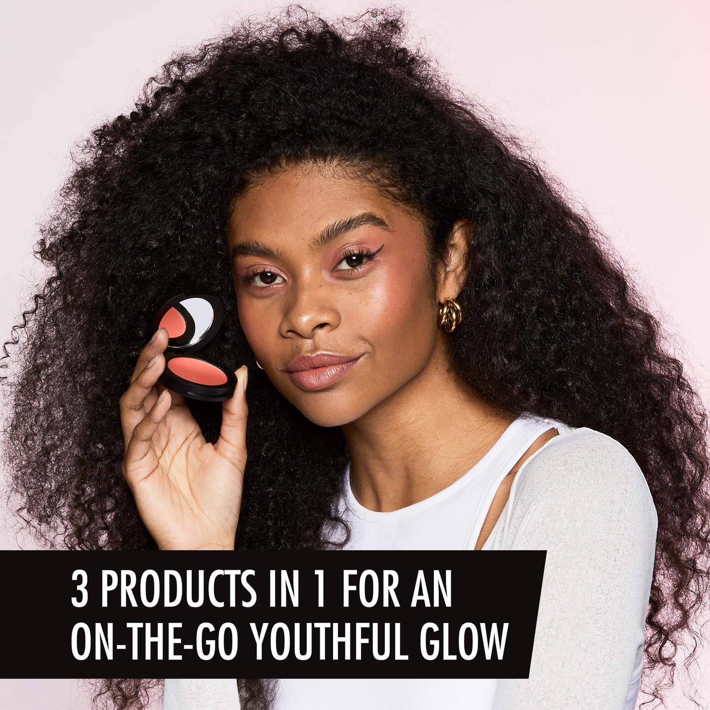 Sleek MakeUP Feelin' Flush Cream Blush Lip and Eye Tint, sheer, buildable and easy to blend formula for a natural-looking flush of colour, Pretty In Plum