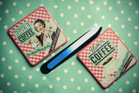 Mont Bleu Colour Crystal Nail File in Black Pouch - Czech Tempered Glass - Handmade in Czech Republic