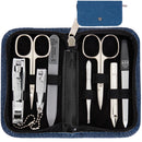 3 Swords Germany - brand quality 8 piece manicure pedicure grooming kit with glass nail file (490)