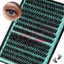 AMZGIRL LASH Lash Clusters Wispy 280PCS Eyelash Extension 50D Cluster Lashes Individual Lashes DIY Lash Extension Natural Look Cluster Eyelash Extensions Soft False Eyelashes at Home for Beginners(12mm)
